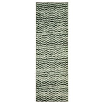 Chevron Pattern Machine Washable Area Rug Non-Slip Low-Pile Stain-Resistant Carpet for Bedroom