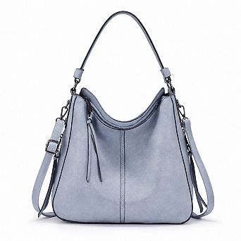 Womens Designer Faux Leather Hobo Crossbody Handbags Tassel Decor Large Capacity Shoulder Purse