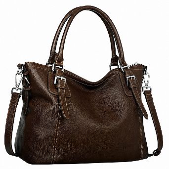 Genuine Cowhide Leather Women Tote Bag Crossbody Satchel Shoulder Handbag
