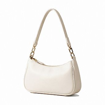 PU Leather Women Crossbody Clutch Tote Bag With Removable Straps Zipper Closure