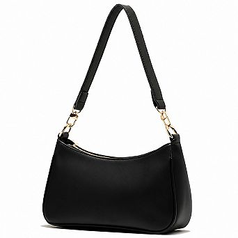PU Leather Women Crossbody Clutch Tote Bag With Removable Straps Zipper Closure