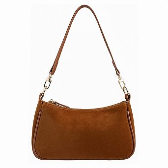 PU Leather Women Crossbody Clutch Tote Bag With Removable Straps Zipper Closure