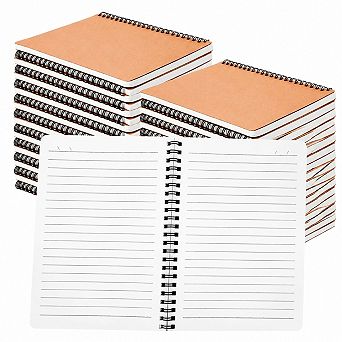 24 Pack A5 Spiral Lined Notebooks Bulk Travel School Office Writing Supplies