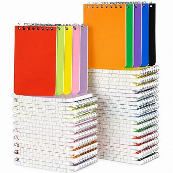 60 Pack Pocket Spiral Notebooks 3x5 Inch Lined Colored Memo Pads For School Office Home
