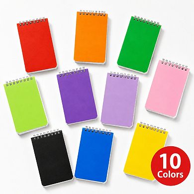 60 Pack Pocket Spiral Notebooks 3x5 Inch Lined Colored Memo Pads For School Office Home
