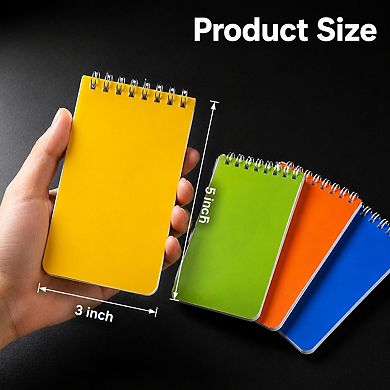 60 Pack Pocket Spiral Notebooks 3x5 Inch Lined Colored Memo Pads For School Office Home