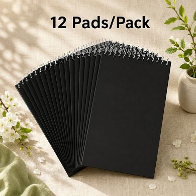 Steno Notepads 12 Pack Gregg Ruled Top Wirebound 80 Sheets 6x9