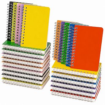 Small Spiral Pocket Notebooks Bulk 40 Packs Lined Memo Pads Assorted Colors