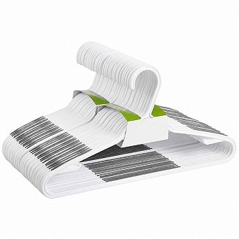 30 Pack Bendable Plastic Hangers Lightweight Non Slip Closet Space Saving