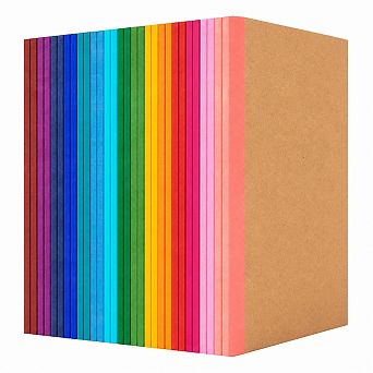 30 Pack A5 College Ruled Lined Notebooks Bulk 15 Rainbow Colors 60 Pages For School Office Travel