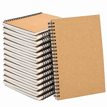 24 Pack A5 Bulk Spiral Notebooks Hardcover Lined Journal For School Office Travel