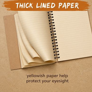 24 Pack A5 Bulk Spiral Notebooks Hardcover Lined Journal For School Office Travel