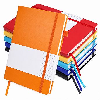 6 Pack Hardcover Lined Journals Multicolor Ruled Notebook Set For School Office Work