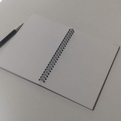 Spiral Blank Notebook Hard Cover Thick No Bleed Paper 5 Pack