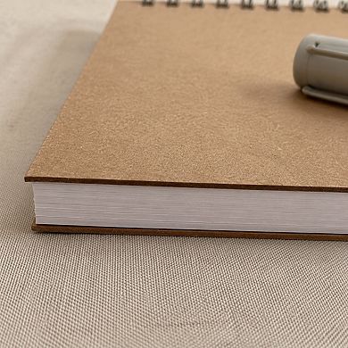 Spiral Blank Notebook Hard Cover Thick No Bleed Paper 5 Pack