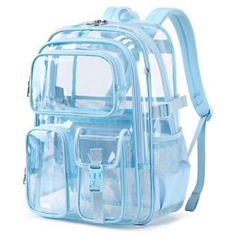 Heavy Duty Clear Backpack Stadium Approved Large Capacity Travel School Work Bag