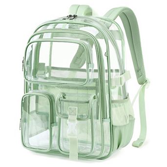 Heavy Duty Clear Backpack Stadium Approved Large Capacity Travel School Work Bag