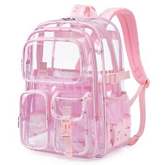 Heavy Duty Clear Backpack Stadium Approved Large Capacity Travel School Work Bag