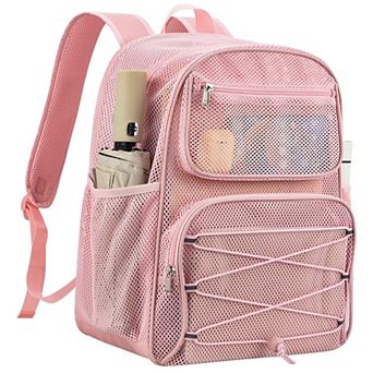 Heavy Duty Mesh Backpack Large Capacity For Travel Swimming Outdoor Sports Beach