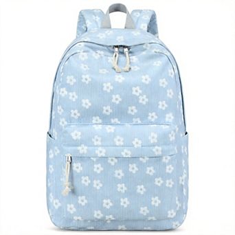 Corduroy Schoolpack Teens Laptop Bookbag