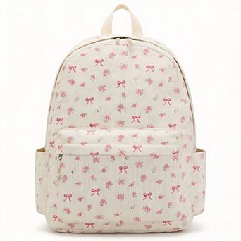 Corduroy Schoolpack Teens Laptop Bookbag