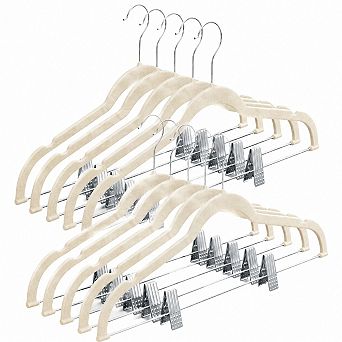 10 Pack Ultra Thin Non Slip Velvet Clothes Hangers Space Saving Closet Organizer