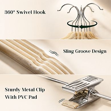 24 Pack Ultra Thin Non Slip Space Saving Skirt Pants Hangers