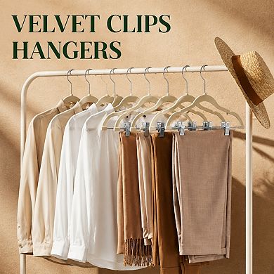 24 Pack Ultra Thin Non Slip Space Saving Skirt Pants Hangers