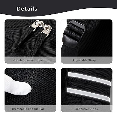 Kids Lightweight Water Resistant School Backpack With Reflective Strips