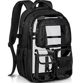 Clear Backpack Starry Sky Pattern Spacious Storage Comfortable Carry Travel School Use
