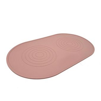 Waterproof Food Grade Silicone Pet Feeding Placemat Non Slip Raised Edges Dishwasher Safe