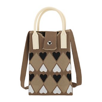 Heart Pattern Cell Phone Bag 1 pc
