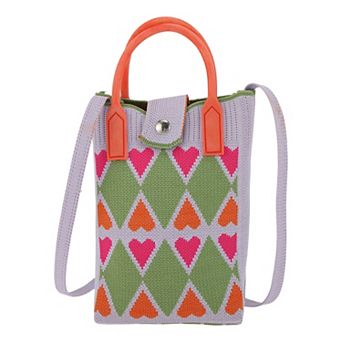 Heart Pattern Cell Phone Bag 1 pc