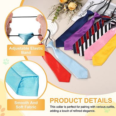 3Pcs Dog Collar Grooming Ties, Dog Neck Ties Bulk Pet Bow Collar