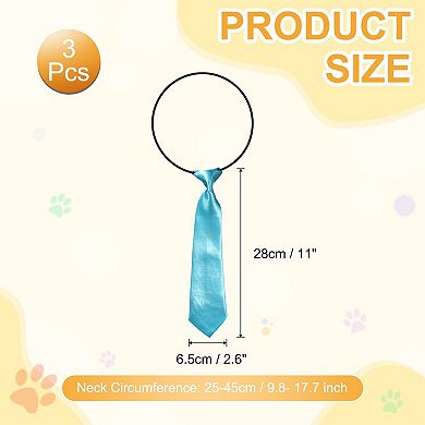 3Pcs Dog Collar Grooming Ties, Dog Neck Ties Bulk Pet Bow Collar