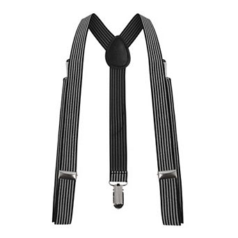 Unisex Elastic Band Y Back Adjustable Stripes Plaid Suspenders