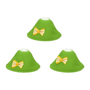 3 pc Bird Collars, Bird Cone Collar Protective Recovery Cones, Adjustable Anti-Bite Neck Protector