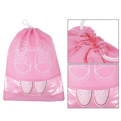 5Pcs Shoe Bags for Packing Dustproof Drawstring Travel Shoe Storage Bags