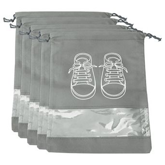 5 pc Shoe Bags for Packing Dustproof Drawstring Travel Shoe Storage Bags