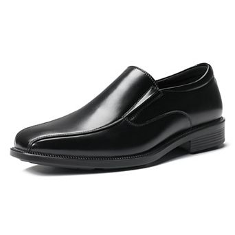 Men's Black Slip-On Dress Loafers