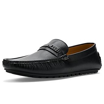 Men's Black Slip-On Loafers