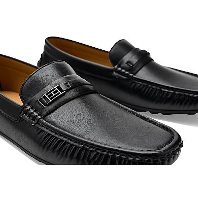Men's Black Slip-On Loafers