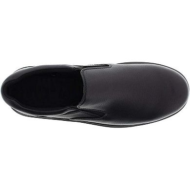 Men's Black Slip-On Dress Loafers