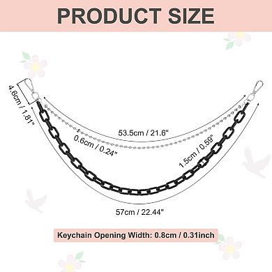 1Pc Hip Hop Pants Chain, Punk Jeans Chain Double-Layer Link Chains Goth Layered Wallet Pocket Chains