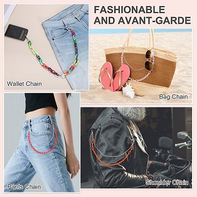 1Pc Hip Hop Pants Chain, Punk Jeans Chain Double-Layer Link Chains Goth Layered Wallet Pocket Chains