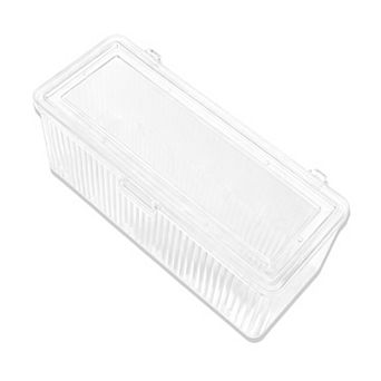9.65"x3.66"x3.66" 1 pc Clear Reusable Storage Box