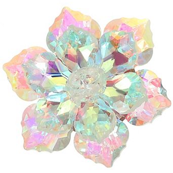 1 pc Fashion Crystal Flower Snowflake Brooch Pin Lapel Pins