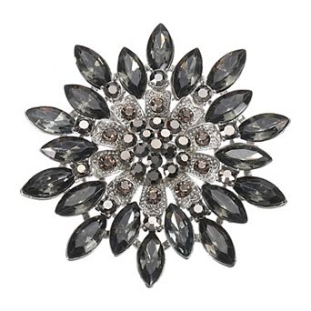 1 pc Fashion Crystal Diamond Flower Brooch Pin