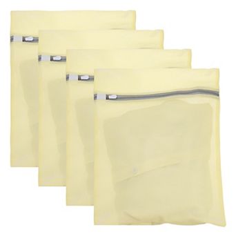 4 pc Mesh Laundry Bags for Delicates, Mesh Washing Bags Fine Net with Zipper