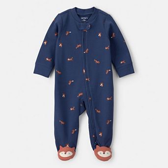 Baby Boy Carter's 100% Cotton 2-Way Zip Sleep & Play Pajamas